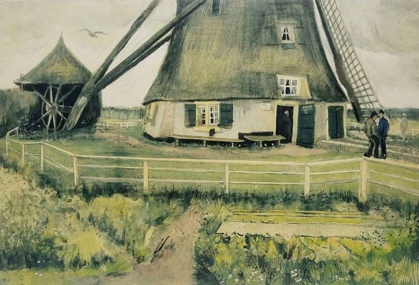 Vincent van Gogh „Die ‚Laakmolen‘ bei Den Haag“ 1882 523461