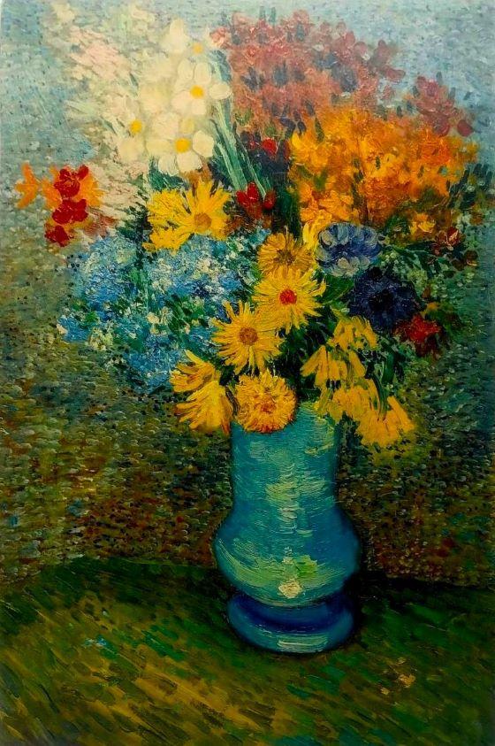 Vincent van Gogh "Vase mit Gänseblümchen und Anemonen" 1887 523485