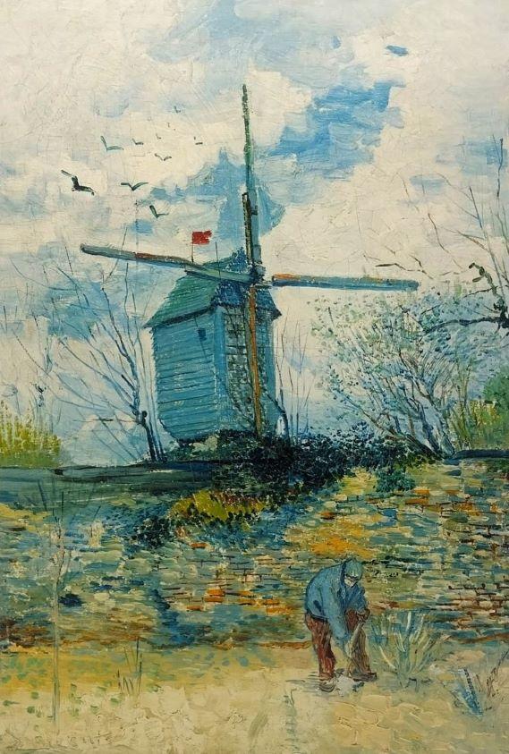 Vincent Van Gogh „Die Mühle von La Galette“ 1886  523458