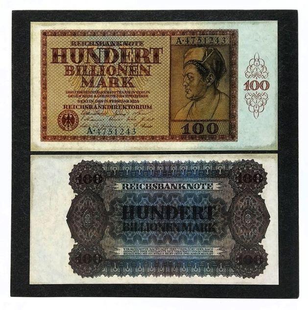 100 billion mark banknote, 1923