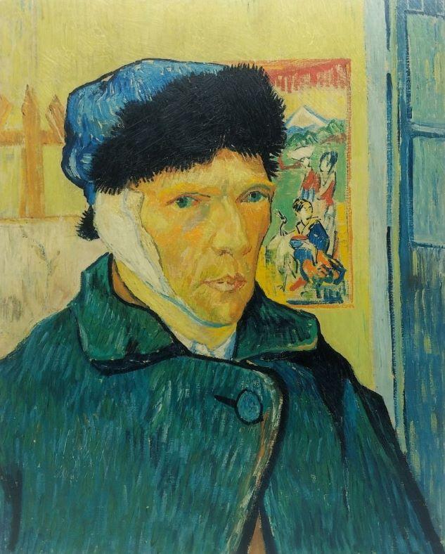 Vincent van Gogh Selbstporträt mit verbundenem Ohr 1889 523474