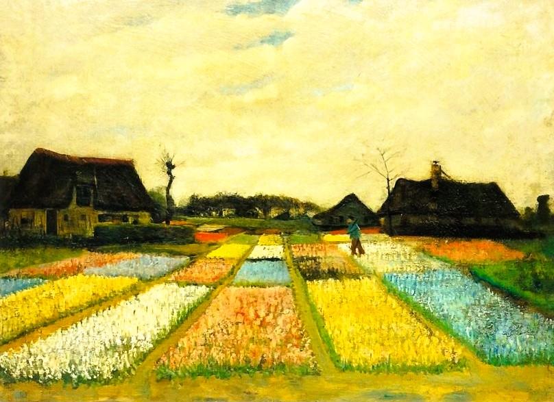 Vincent Van Gogh "Blumenzwiebelfelder - Blumenbeete in Holland" 1883  523459